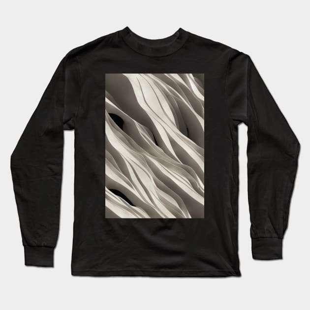 Luxurious White Marble Stone Pattern #10 Long Sleeve T-Shirt by Endless-Designs